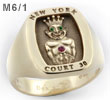 Jesters Billiken Ring Your Choice of Text(M6/1 Elevated Engraved)