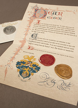 Calligraphy & Wax Seal Letter