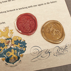 Calligraphy & Wax Seal Letter - wax details