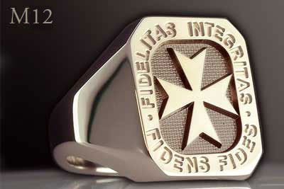 Signet Ring With Maltese Cross