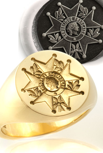 Ordre National de la Legion d Honneur Seal Ring