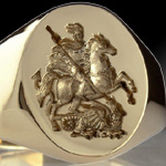 St. George Slaying The Dragon Ring