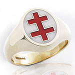Cross of Loraine Enamelled