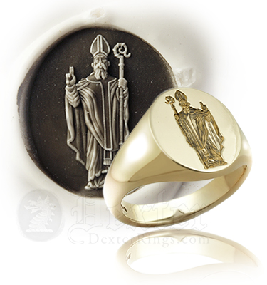 Saint Patrick Seal Ring