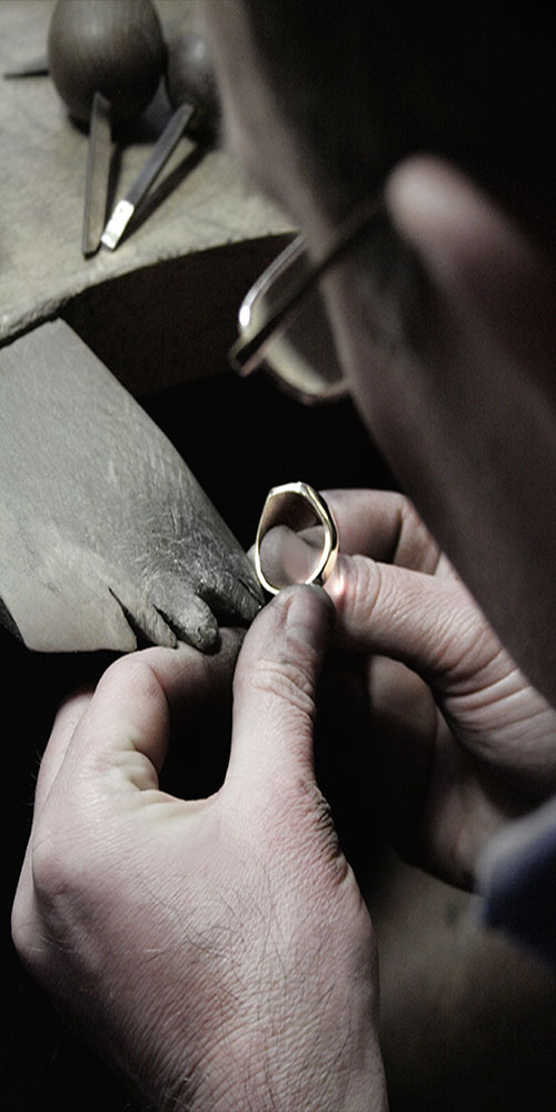 Craftsman Making Signet Rings