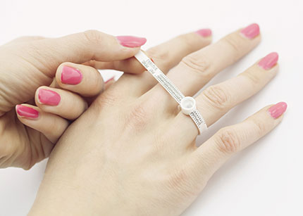 finger size - measuring your finger for a signet ring