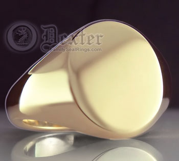 Round Signet Ring