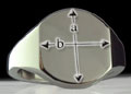 Titanium Signet Ring Face Dimensions