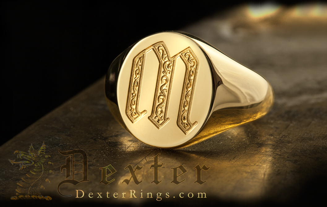 Signet Rings Engraved with an Initial