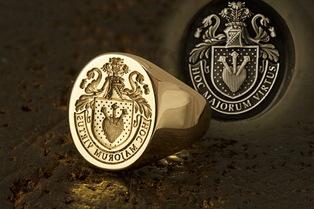 Family Arms 18ct Yellow Gold Signet Ring
