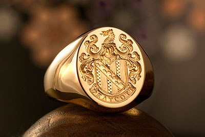 Draycott Family arms signet ring