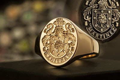 Martinez Family Arms Seal Ring