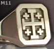 Jerusalem Cross Signet Ring