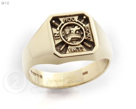 Rings With Knights Templar Engraving