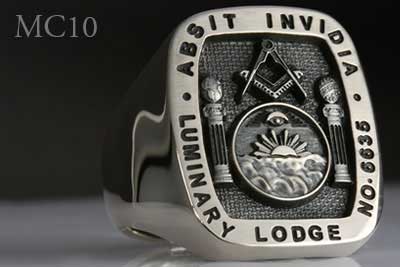 Luminary Freemason Lodge Badge Signet Ring