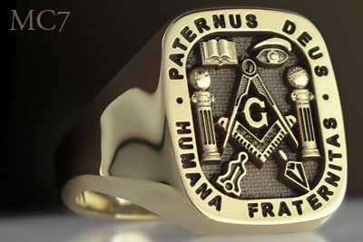 Paternus Deus Humana Fraternitas Signet Ring