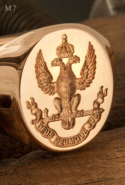Signet ring engraved with deus meumque jus Supreme Council Scottish Rite