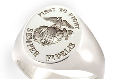 US Marines Signet Ring - With or Without Motto!
