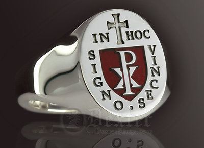 Knights Templar 'In Hoc Signo Vinces' (M14) Ring