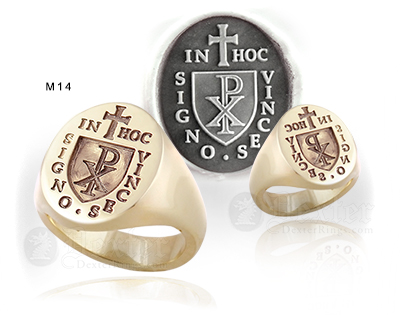 Knights Templar 'In Hoc Signo Vinces' (M14 Design) Ring