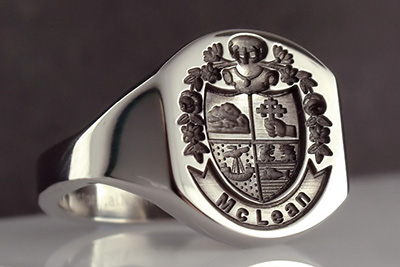 Titanium Family Arms Ring