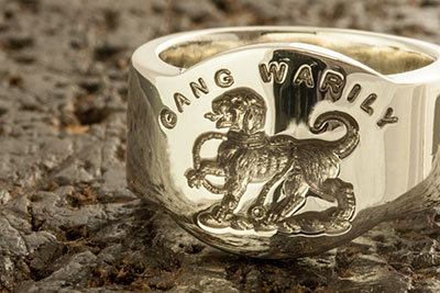 Gang Warily Clan Crest Cigar Band Ring