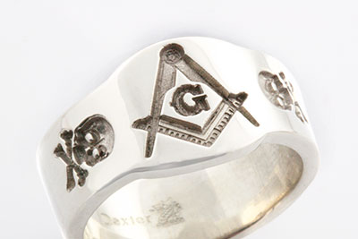 Use the band for engraving - Mini Masonic Cigar Band