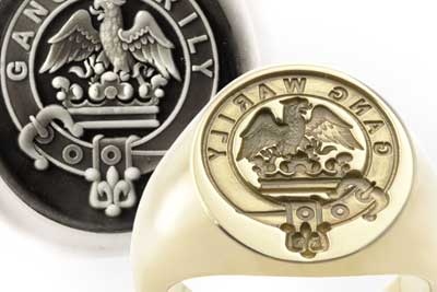 Clan Drummond Seal Engraved Ring