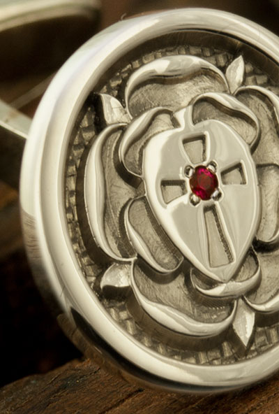 Cufflinks Set with a Ruby