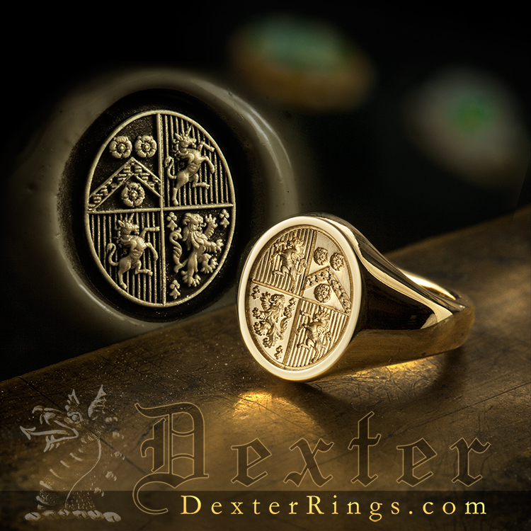 Custom Signet Ring, Men's Signet Ring