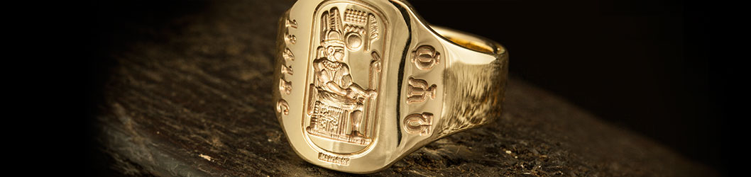 custom bespoke engraved signet rings pendants cufflinks and desk seals