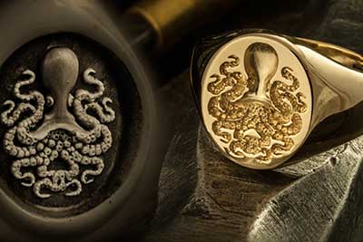 Octopussy Octopus 2 Signet Ring