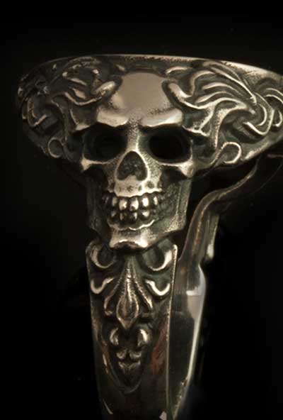 Custom Gothic Skull Ornate Sculptural Shoulder