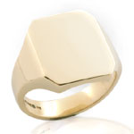 Octagonal Signet Ring Un-Engraved